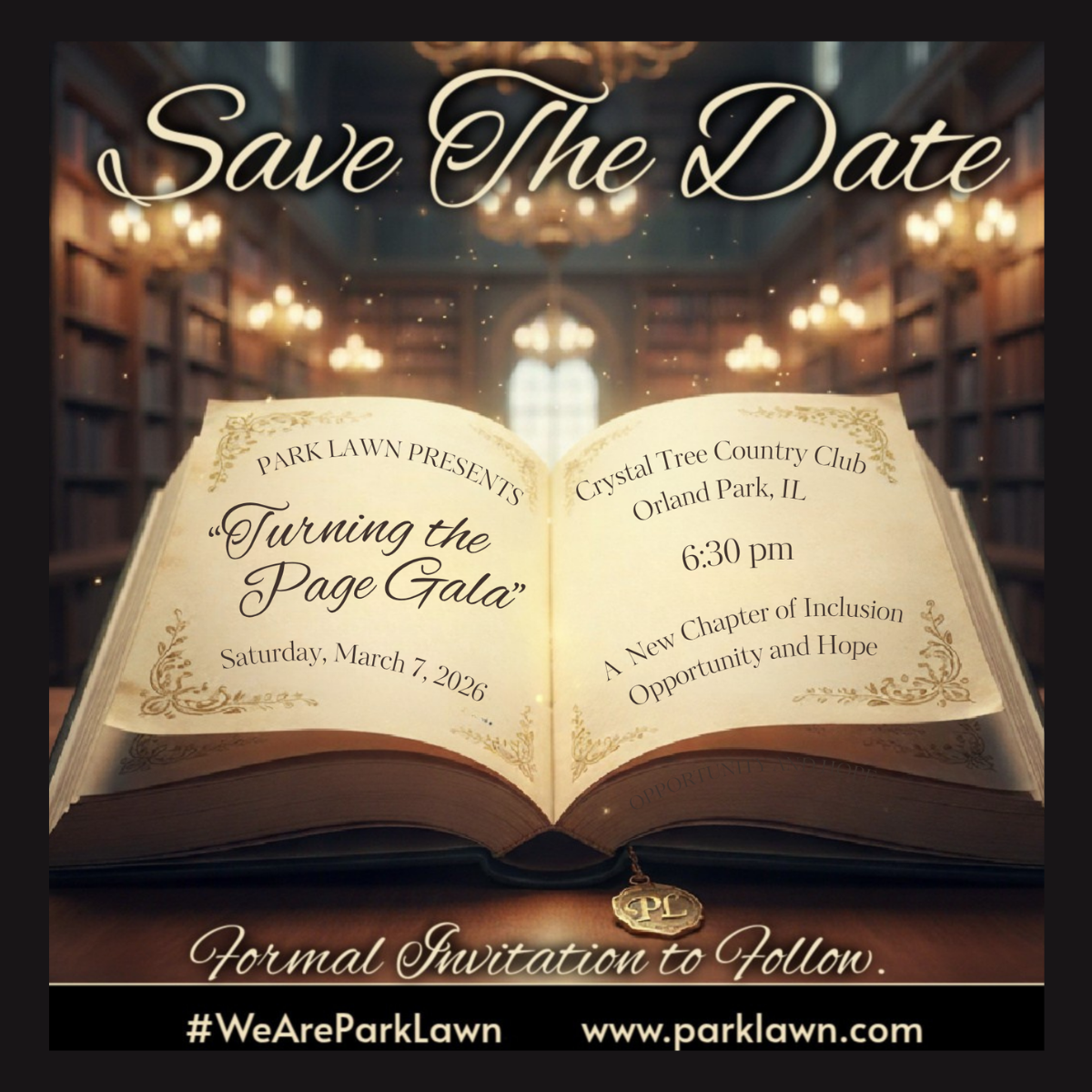 Turning the Page: Park Lawn’s Annual Gala - logo